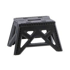 Taburet pliabil plastic negru 38 x 26 x 22 cm