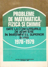 Probleme de matematica, fizica si chimie (1980) foto