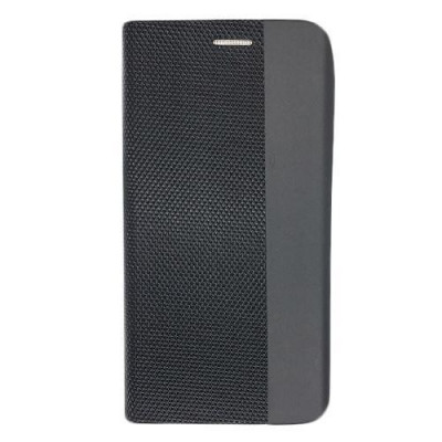 Husa Telefon Flip Magnet Book Apple iPhone 11 Pro Max 6.5 Black Textil foto