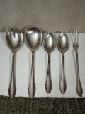 SET TACAMURI ARGINT 800 - 3 Linguri + 2 Furculite - 285g. - 4.3lei/gr. !