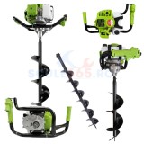 Cumpara ieftin 8.5CP + burghiu 150mm* Motoburghiu pe benzina Campion, 8.5CP, motor 2 timpi 58cc, 9200rpm, burghie 100-300mm, adancime 800mm, rezervor 1.2L, set forar