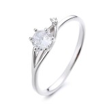Cumpara ieftin Inel argint 925, JW1327, model elegant cu piatra, placat cu rodiu