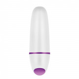 Vibrator Mini Lustre, 7 Moduri Vibratii, ABS, Alb, 7 cm