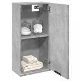 VidaXL Dulap de baie montat pe perete, gri beton, 32x20x67 cm 856936