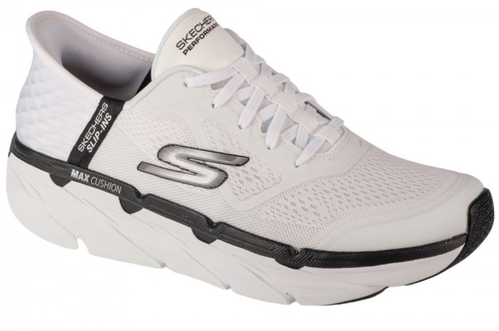 Pantofi de alergat Skechers Slip-Ins: Max Cushioning Premier - Asce 220313-WBK alb