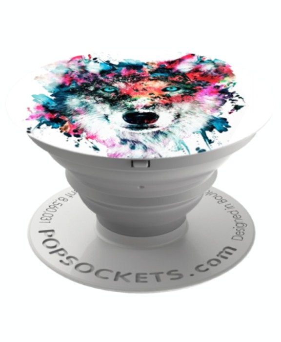 Suport stand adeziv universal Popsockets Wolf