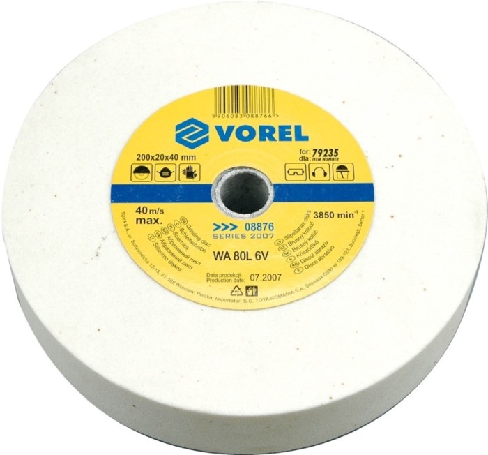 Disc abraziv fin 200x20x40 mm VOREL