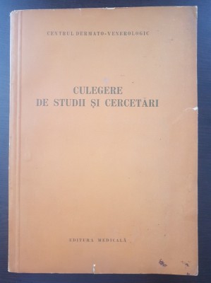 CENTRUL DERMATO-VENEROLOGIC - CULEGERE DE STUDII SI CERCETARI foto