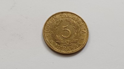 Finlande-5 Markkaa 1946 foto