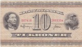 DANEMARCA 10 KRONER 1936 F