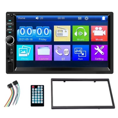 MP5 Player auto BT/USB/FM/SD/FM, ecran tactil 7 inch, 4x45W, 12V foto
