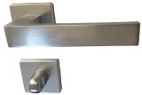 M&acirc;ner Ușă Interior Crom Satinat M1037, Rozetă WC, Aliaj AlZn, Slim 50x50mm, Italia