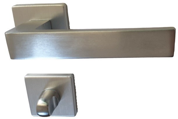M&acirc;ner pentru uși de interior - M1037 - crom satin cu rozetă WC