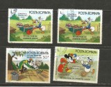 No(8)timbre-Romania 1986-L.P.1153-WALT DISNEY II-deparaiate