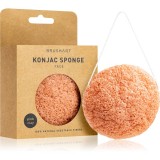 BrushArt Home Salon Konjac sponge burete exfoliant bl&acirc;nd faciale Pink Clay 5 g