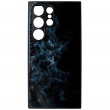 Husa tip capac spate silicon TPU + plastic multicolor, Blue Nebula, pentru Samsung Galaxy S24 Ultra