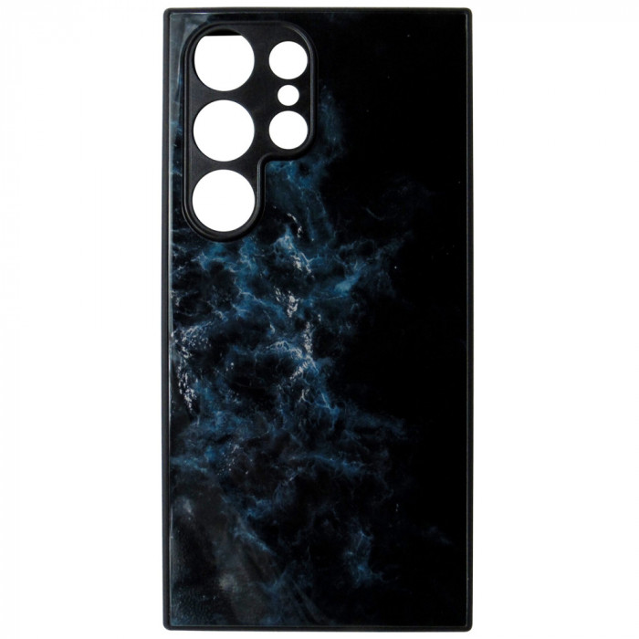 Husa tip capac spate silicon TPU + plastic multicolor, Blue Nebula, pentru Samsung Galaxy S24 Ultra