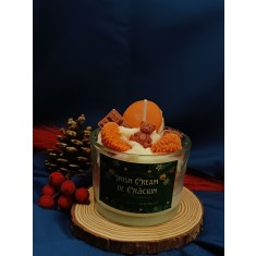 Lumanare Parfumata din Ceara de Soia , Irish Cream de Craciun Cofetaria Mosului Stick It Mag