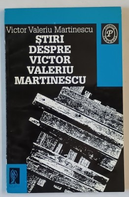 STIRI DEPSRE VICTOR VALERIU MARINESCU de VICTOR VALERIU MARINESCU , 1995 , DEDICATIE * foto