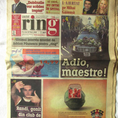 Ziar "RING" - 8 noiembrie 2010, Editie speciala la moartea lui Adrian Paunescu
