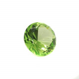 Cristal decorativ din sticla k9 diamant mediu - 4cm verde deschis, Stonemania Bijou