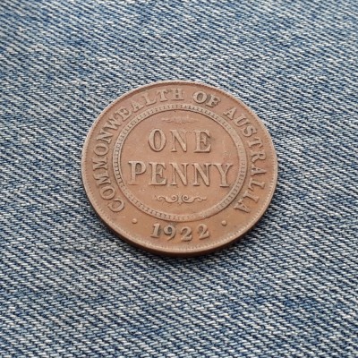 1 Penny 1922 Australia foto