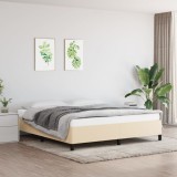 Cumpara ieftin Cadru de pat fără saltea, crem, 180x200 cm, textil