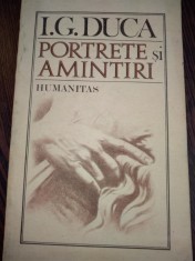Portrete si amintiri - I. G. Duca foto