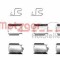Set accesorii, placute frana LANCIA VOYAGER microbus (RT) (2011 - 2016) METZGER 109-1246