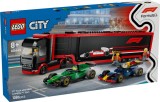 LEGO&reg; City - Camion F1 cu masinile F1 RB20 si AMR24 (60445), LEGO&reg;