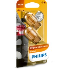 SET 2 BECURI FARA SOCLU 12 V WY21W WX3X16d PHILIPS