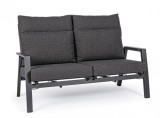 Cumpara ieftin Canapea recliner aluminiu tapiterie textil gri antracit Kledi 152x81x98 cm