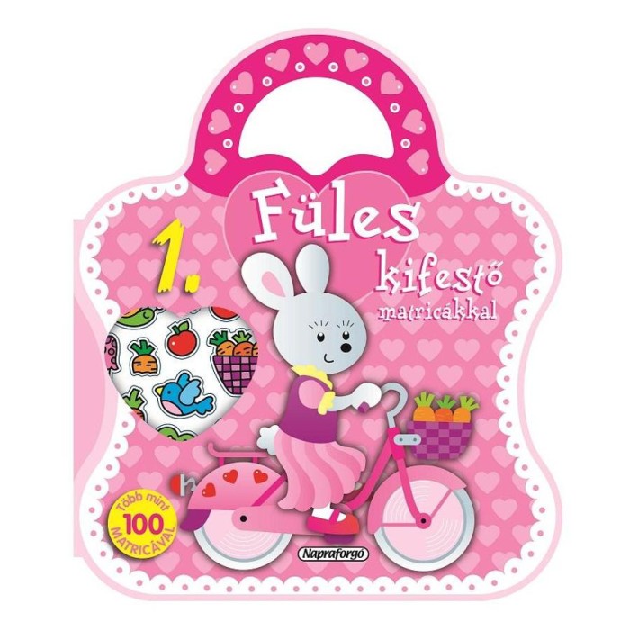 F&uuml;les kifestő matric&aacute;kkal 1. - Bicikli - T&ouml;bb mint 100 db matric&aacute;val