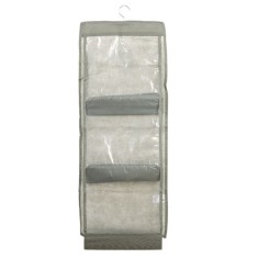 Organizator suspendabil cu 6 buzunare, Gri, 35 x 90 cm foto