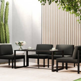 Gossi masa de exterior, antracit, 120x60x66 cm, aluminiu