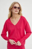 Morgan pulover MOLLI femei, culoarea rosu, light, MOLLI