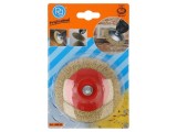 Perie disc alamă 90mm, bolț 6mm