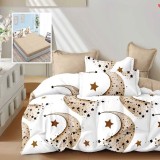 LENJERIE FINET 6 PIESE CU HUSĂ &ndash; 160&times;200 ȘI 180&times;200 (PEYTON-H)