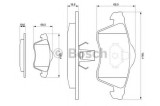 Set placute frana,frana disc VW TRANSPORTER IV caroserie (70XA) (1990 - 2003) BOSCH 0 986 494 008