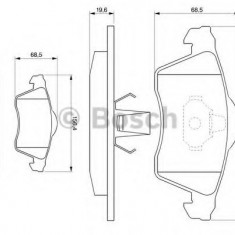 Set placute frana,frana disc VW TRANSPORTER IV bus (70XB, 70XC, 7DB, 7DW, 7DK) (1990 - 2003) BOSCH 0 986 494 008