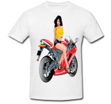 Cumpara ieftin Tricou &quot; Fata pe motocicleta &quot;