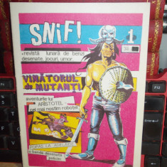 SNIF ! * REVISTA LUNARA DE BENZI DESENATE : NR. 1 , ANII '90 , VIOREL PIRLIGRAS