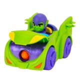 Vehicul cu lansator de sageti si figurina, Spidey and His Amazing Friends, Green Goblin
