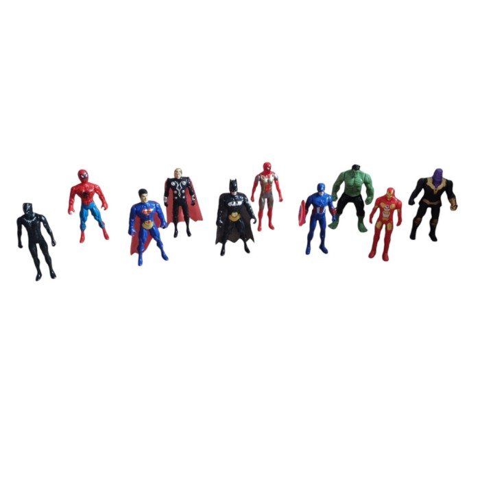 Set de 10 figurine supereroi Avengers