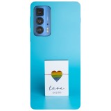 Husa compatibila cu Motorola G20 model Love is kind, Silicon, TPU, Viceversa, Transparent, Carcasa