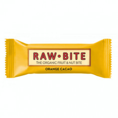 Baton vegan cu cacao si portocale Orange Cacao, 50g, Raw Bite