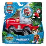 Masinuta cu figurina Paw Patrol, Jungle Pups, Marshall, 20143429