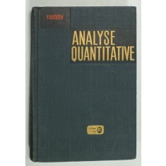 ANALYSE QUANTITATIVE par V. ALEXEEV , 1980