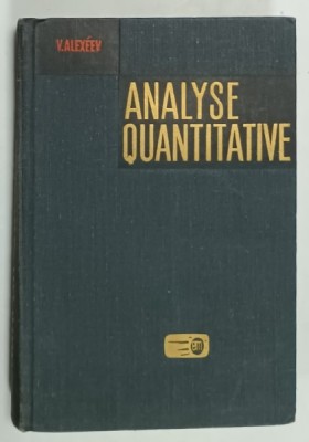 ANALYSE QUANTITATIVE par V. ALEXEEV , 1980 foto