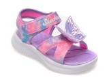 Sandale SKECHERS mov, JUMPSTERS, din piele ecologica